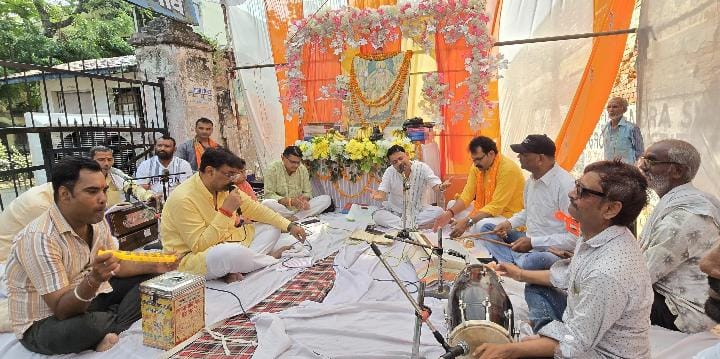 प्राचीन हनुमान मन्दिर के मुख्य प्रवेश द्वार का हुवा भूमि पूजन, भव्य द्वार निर्माण का लिया भक्तो ने संकल्प