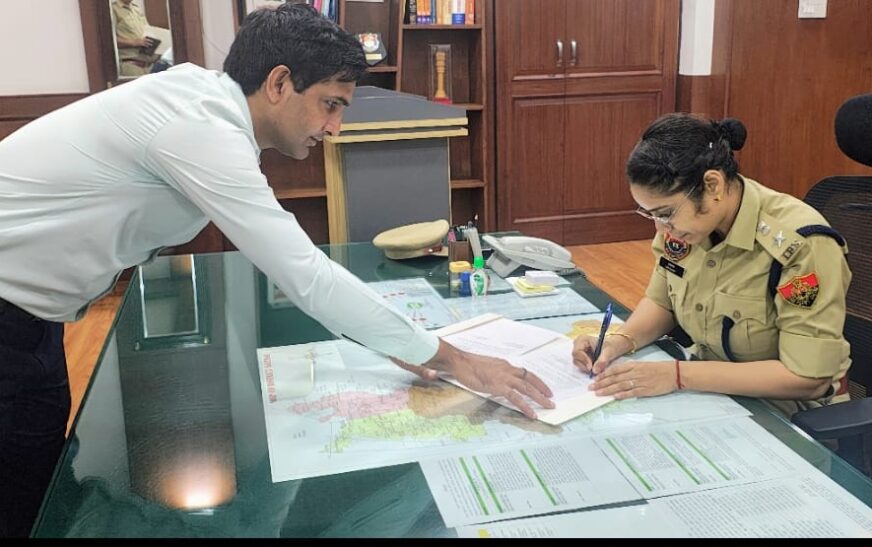 आईपीएस उपासना ने कैथल के 50वें एसपी के तौर पर संभाला कार्यभार।