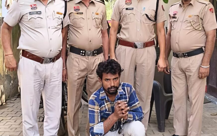 घर से सरसों का कट्टा चोरी मामले मैं चौकी भागल पुलिस द्वारा आरोपी काबू