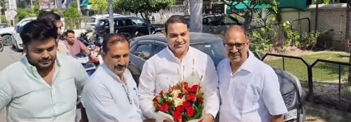 अशोक गुर्जर का हुआ जोरदार स्वागत