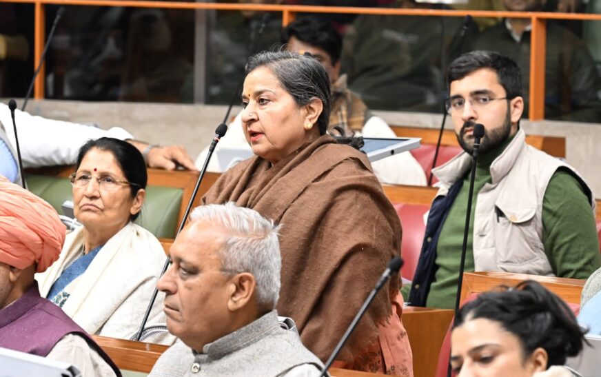 शीतकालीन सत्र में विधायक शक्तिरानी शर्मा ने कालका विधानसभा क्षेत्र के विकास से जुड़ी अहम माँगें सदन में उठाईं