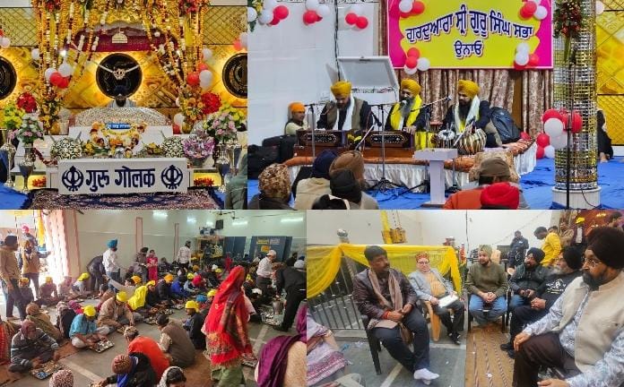 श्री गुरु गोबिंद सिंह जी के प्रकाश पर्व पर शबद कीर्तन, कथा व विशाल लंगर का आयोजन