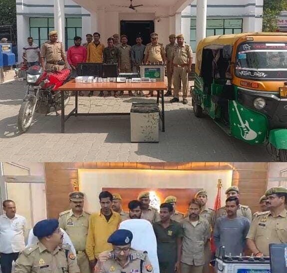 पुलिस की बड़ी कार्रवाई, संगठित चोरो के गैंग के 05 शातिर अभियुक्त गिरफ्तार