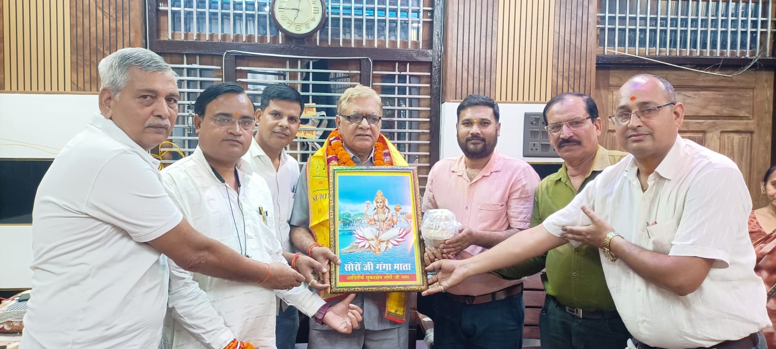 एनयूजेआई के पदाधिकारीयों ने तीर्थ नगरी में प्रदेश महासचिव द्विजेन्द्र मोहन शर्मा जी का किया भव्य स्वागत