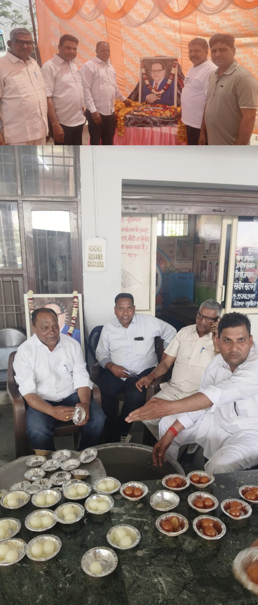 कैथल डिपो में बाबा साहब भीमराव अंबेडकर की 135 जयंती बड़ी धूमधाम से मनाई