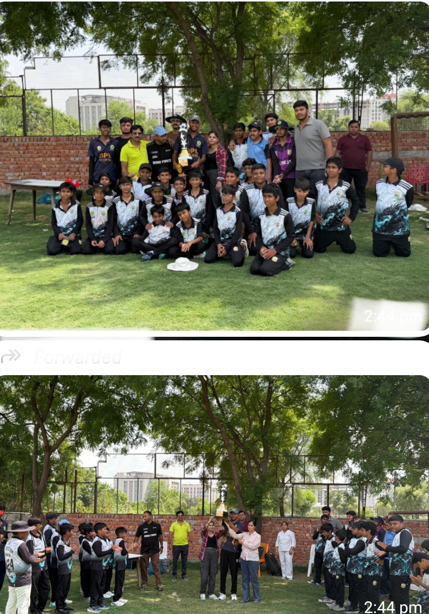 कोच गौरव सिंह चौहान के नेतृत्व में ब्राइट फ्यूचर क्रिकेट लीग का भव्य समापन